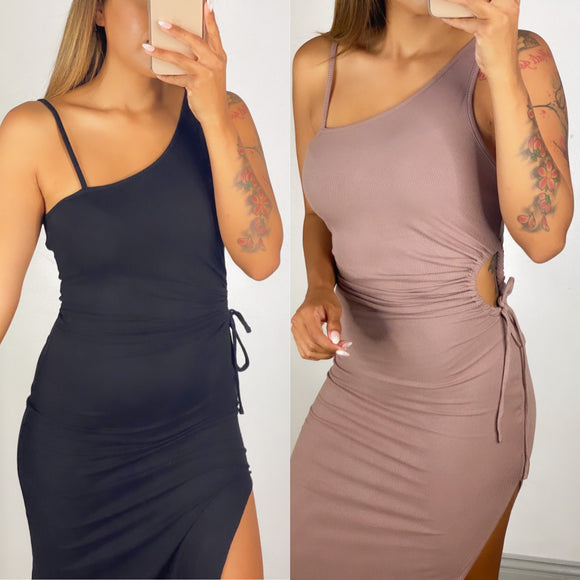 NEXT TO YOU MIDI DRESS (TWO COLORS)