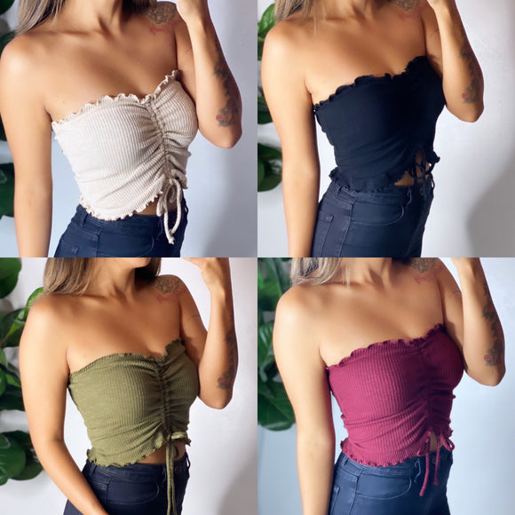 HONEY’S FAVORITE STRAPLESS TOP (COME'S IN FOUR COLORS)