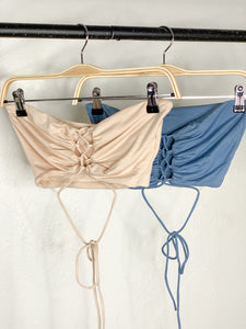 ALESSANDRA STRAPLESS TOP (TWO COLORS)