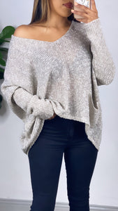 THIS IS LOVE TWO-TONE SWEATER